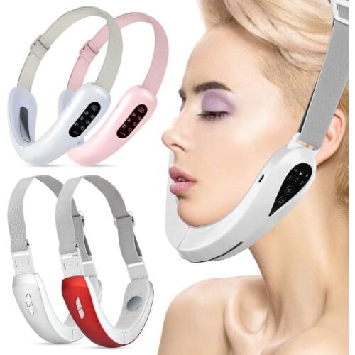 EMS LED Photon Face Lifting Device Slimming Vibration Facial Massager Cellulite Jaw Skin Care Tools Double Chin V Line Lift Belt