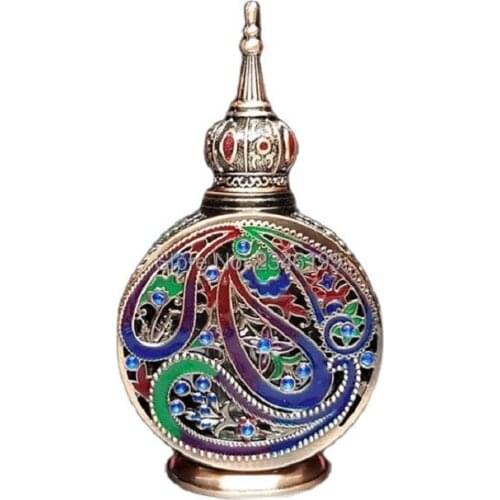 12ml 10pcs Glass Crystal Essential oil Dropper Bottle Pigment Perfume Container Vials Portable Empty Cosmetic Packaging