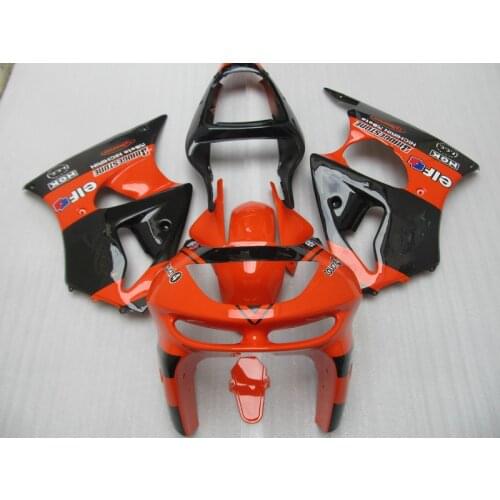 ABS hulls Fairing kit fit for Kawasaki ZX6R 1998 1999 year NINJA ZX-6R 98 99 orange black high grade fairings set KN06