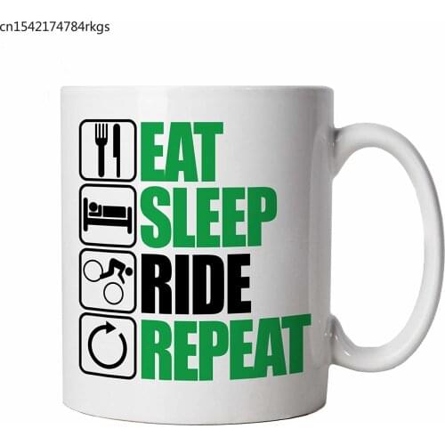 Eat Sleep Ride Repeat Mountain Biking Mug
