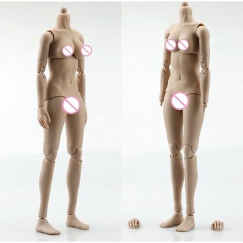 1/6 Scale Large/Small Breast Flexible Female Body 12 inch Action Figure Dolls Toy for Kumik HT