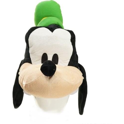 Disney Goofy Stuffed Animal Plush Hat Toys Anime Cartoon Cute Cap Plush PP Cotton Autumn Winter Warm For Kids Christmas Gifts