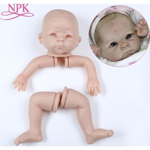 NPK 20inch reborn doll kit andi awake by Linda fresh color very soft vinyl unfished doll parts