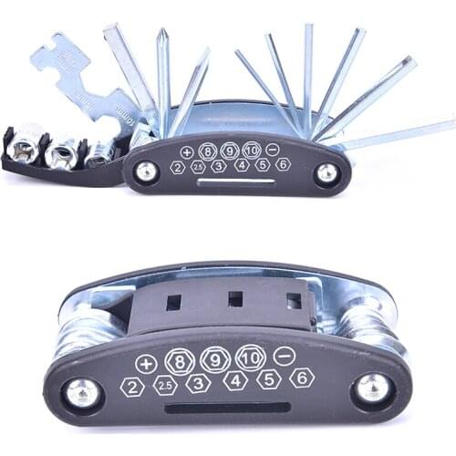 16 in 1 Multifunction Bicycle Repair Tools Kit Hex Spoke Cycling Screwdriver Tool MTB Mountain Cycling Bike Repair Tool