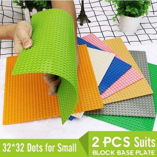 32*32 Dots Plastic Blocks Base Plates Suits Compatible Legoings City Classic Toys Mini Building Bricks Base plate For Boy 32x32