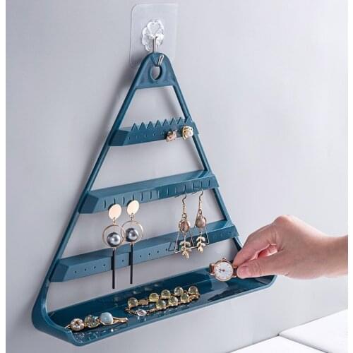 Earrings Necklace Ear Studs Jewelry Display Rack Simple Style Plastic Stand Holder Display Shelf For Jewelry Shop