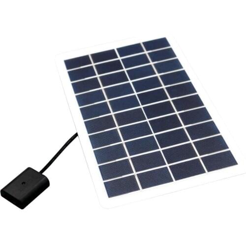 Protable 5V 1000mA 5Watts Power Bank Battery USB Travel Powerbank Solar Panel Charger Adapter For IOS Or For Android Smart Phone