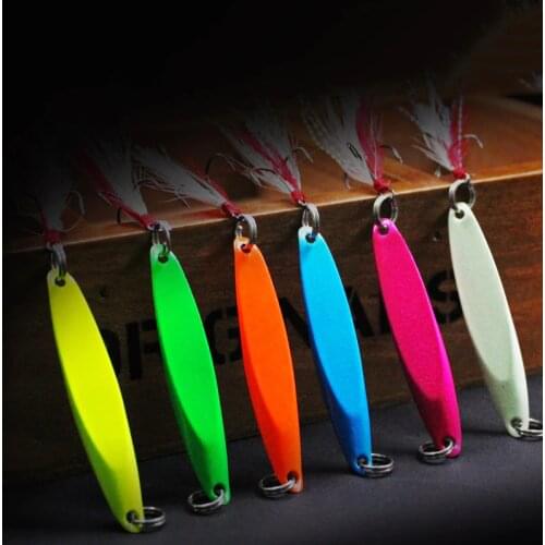 1pcs 7g/10g/14g/20g Fishing Metal Colorful Spoon Baits Metal Spinner Lure Jig Wobbler Lure Artificial Baits