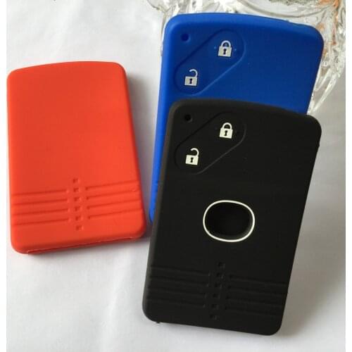 1PC For Mazda 2 3 5 6 MPV Premacy CX7 CX9 Verisa Silicon Remote Smart Card Key Protector Case 2 Button keyless FOB Shell
