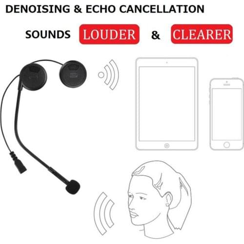 Ultra-thin Motorcycle Helmet bluetooth headset Wirless Earphone Helmet Speaker Handsfree with Sponge Microphone accessories