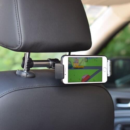 Universal Alloy Car Back Seat 4-11 inch Smart Phone Tablet Holder Bracket Mount