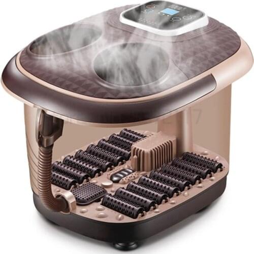 Smoked Foot Bath Full Automatic Electric Heating Washbasin Foot Massage Machine Deep Bucket Foot Bather Home Pedicure Machine