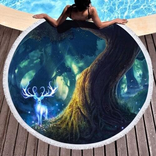 Elk Fawn miraculous For home beach towel Bath towels Bath towel spa Large beach towel Towel Beach cover up strandlaken Towels