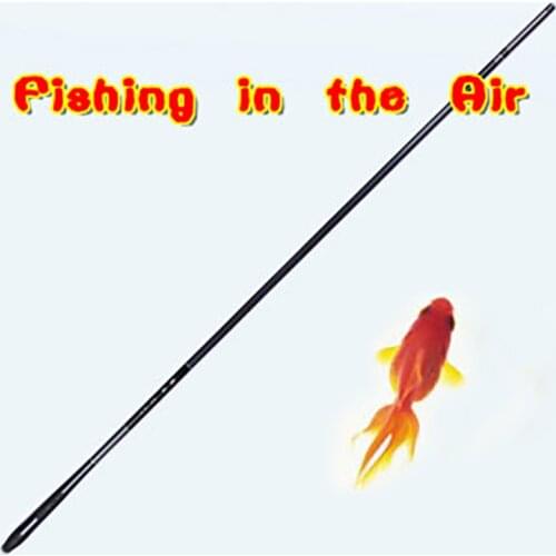 Fishing in the Air Magic Tricks Chinese Traditional Magic Props Empty Rod Appearing Goldfish Stage Street Illusion Gimmick Funny