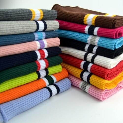 1pcs/lot 1pcs 80*15cm wide Cotton Elastic Ribbon Trims Sleeve Collar Neck Sweater Knit Cuffs Material Rib Clothing Material Z351