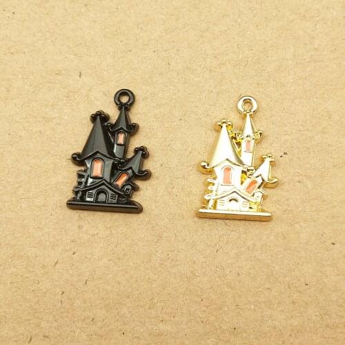 10pcs 15x22mm castle charm for jewelry making and crafting earring pendant bracelet and necklace charm