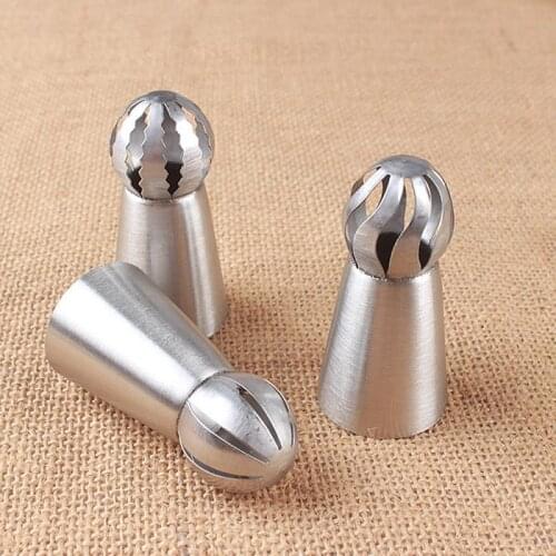 3pcs Mount Mouth DIY Baking Decoration Tools Cream Cake Decorating Mouth Stainless Steel Piping Nozzle