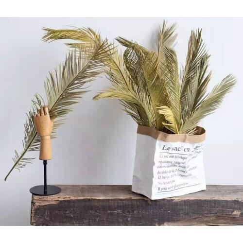 5pcs Dried Palm Leaf Fan Plant Natural Flowers Palm Tree Leaves Home Room Garden Party Wedding Marriage Decoration Accessories