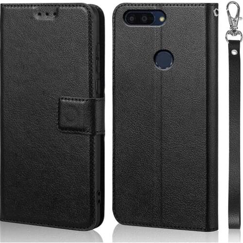 Pu Leather Wallet Case for Lenovo K5 2018 K350t Business Phone Case for Lenovo K350t Flip Book Case Soft Tpu Silicone Back Cover