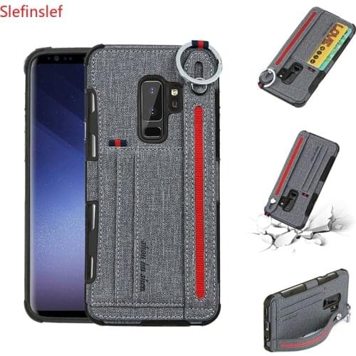 Lanyard cord Card Pocket Back Case for Samsung Galaxy s8 S9 S10 plus Back Protect Case for Samsung Galaxy Note 8 Note 9 S10e