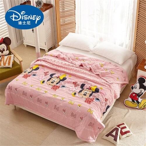 Disney Mickey Minnie Frozen Blanket Air Conditioner Boy girl Baby Spring Autumn Soft Throw Blanket Adult Travel Blanket Sheet