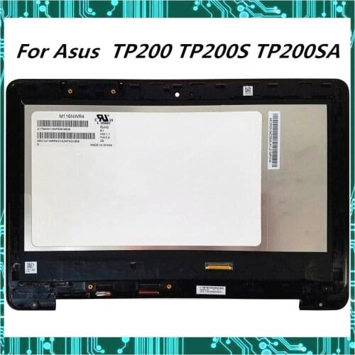 For Asus Transformer Flip Book TP200 TP200S TP200SA 11.6" touch LCD display screen Digitizer assembly+The side frame Tested