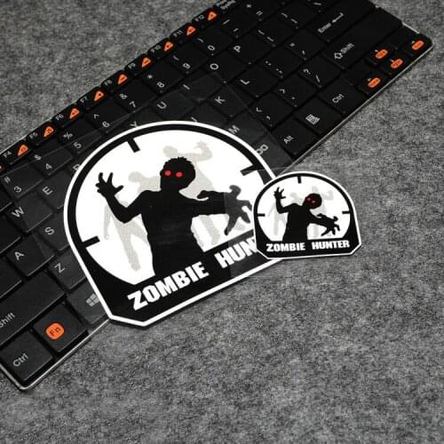 GalonDeco Zombie Hunter Hooah Meter Patch Creative Sticker Car Stickers and Decals Motorcycle Reflective Stickers
