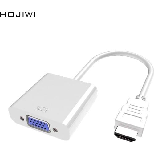 HOJIWI HDMI-compatible to VGA Adapter Digital to Analog Converter Cable For PS4 Xbox PC Laptop TV Box to Projector HDTV AD09