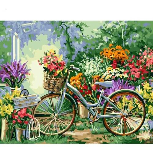 GATYZTORY Paint By Numbers For Adults Children DIY HandPainted Oil Painting Flowers Picture Paint Unique Gift Home Decoration