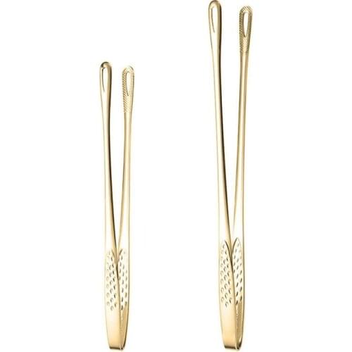 Justdolife Food Tong Stainless Steel Kitchen Tongs Non-slip Cooking Clip Clamp BBQ Salad Tools Grill Kitchen Accessories