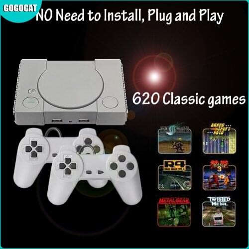 Mini Super Retro Video Game Console Controller Built-in 620 Games AV-out 8 Bit Family TV Dual Gamepad Support 2 Gaming Player