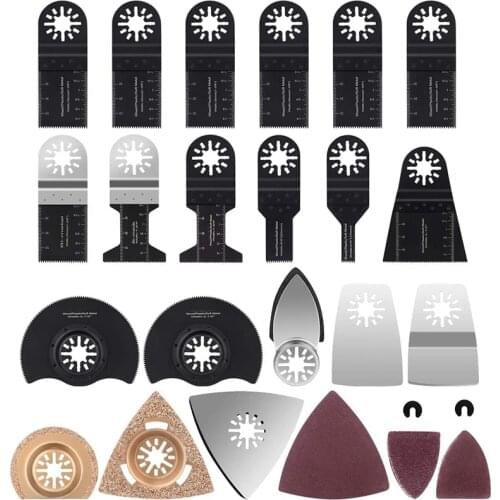 Saw Blade Kit, 105-Piece Saw Blade Oscillating Accessory Set, Multifunctional Tool Accessory Set for Fein Multimaster