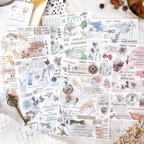 3pcs/lot Kawaii Romantic Store Series Sticker For Diary Scrapbooking DIY Decoration Stationery