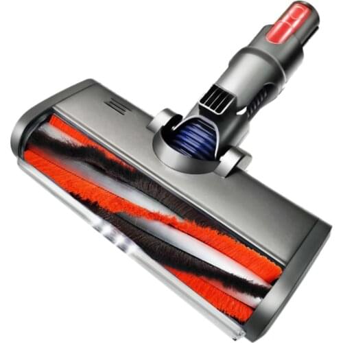 TOP!-Floor Brush Head Fluffy Electric for Dyson V6 V7 V8 V10 V11 Vacuum Cleaner Parts Roller Brush Replacement Accessories