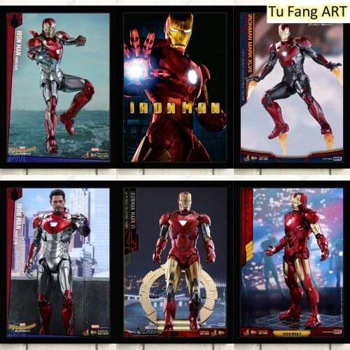 Marvel Wall Art Canvas Painting Iron Man Movie Posters and Prints Pictures for Living Kids Nordic Home Decoration Room Decor