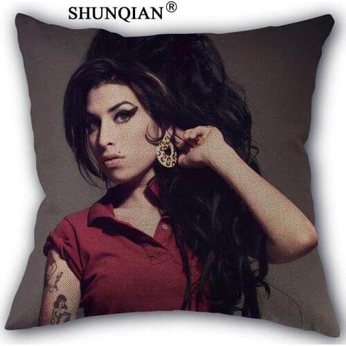 New Arrival amy winehouse Custom cotton Pillowcases zipper Custom Pillow Case More Size Custom your image gift