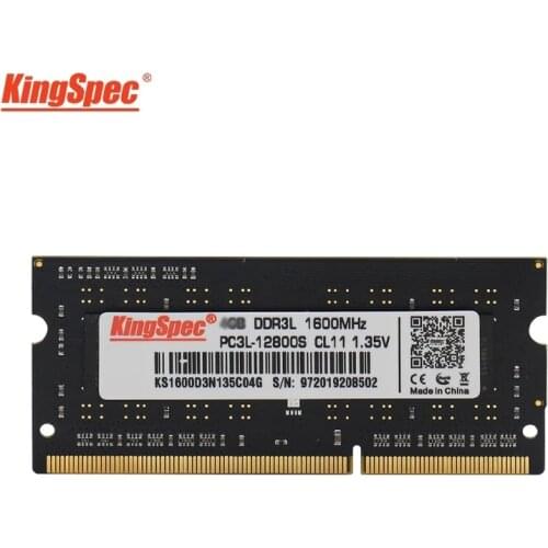 KingSpec ddr3 8gb RAM ddr3 Laptop meomry ddr3 4GB 8GB RAM Memoria Ram For Laptop ddr 3 1600MHz ram ddr3 4gb 8gb Notebook