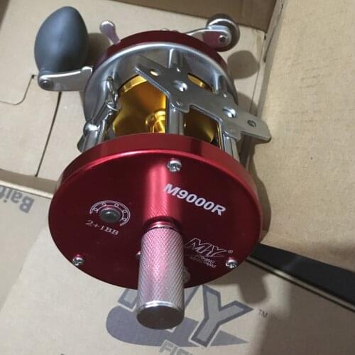 Full metal M9000 visual anchor fish drum reel right-hand fish finder four-core line anchor fish modification