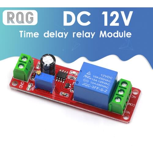 NE555 DK555 Timer Switch Adjustable Disconnect Module Time delay relay Module DC 12V Delay relay shield 0~10S