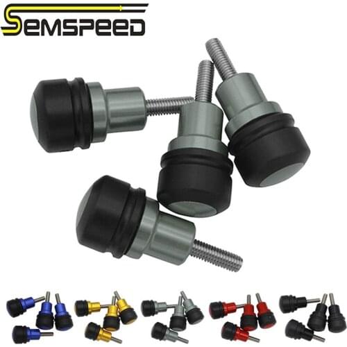 SEMSPEED 6mm Motorcycle Front Fender Frame Slider Screw Bolt Fork Protector for Kawasaki Z750 Z650 Z800 Z900 Z1000 ZX6R ZX10R