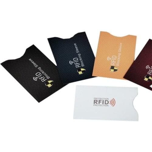 5Pcs Anti Rfid Blocking Reader Lock Card Holder Id Bank Card Case Protection Aluminium Smart Anti-theft Credit Card Holder