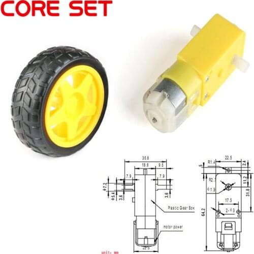 TT Motor Smart Car Robot Gear 130Motor For arduino Diy Kit Wheels Smart Car Chassis Motor Robot Remote Control Car DC Gear Motor
