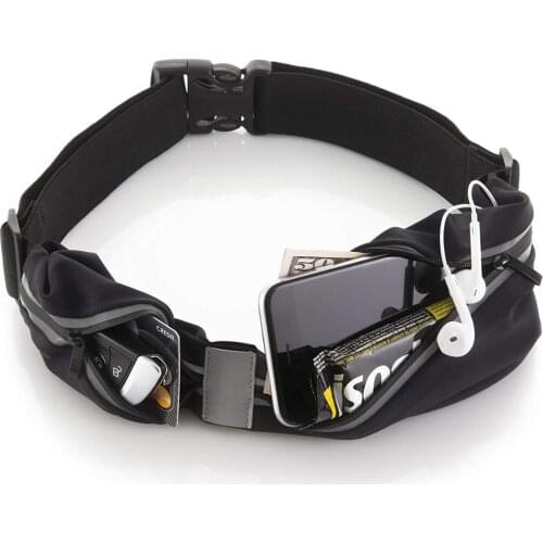 Slim running belt bag womens men outdoor running waist bag portable waterproof professional running bum bag