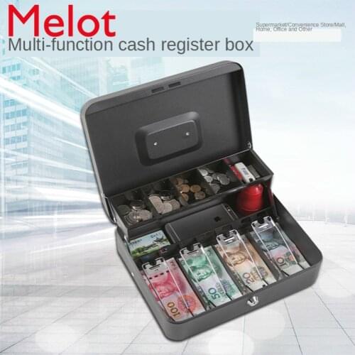 Collection Box with Lock Password Box Portable Cash Register Financial Bill Storage Box Supermarket Cash Box Cash Register Box