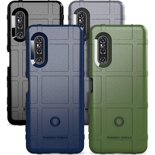 For Sony Xperia 5 II Case Cover Rugged Armor Shockproof Cover For Sony Xperia 5 II Soft Silicon Button Cover For Xperia 5 II