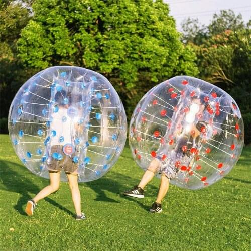 0.8mm TPU Inflatable Toys for Children Adults 1.8m Body Air Bubble Soccer Zorb Ball Bumper Ball Football Outdoor Team-Bulid Game