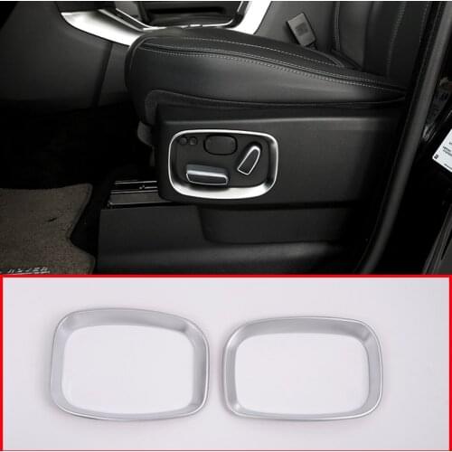 2pcs ABS Car Side Seat Adjustment Frame Trim For Land Rover LR4 Discovery 4 2010-2016 Car Accessory