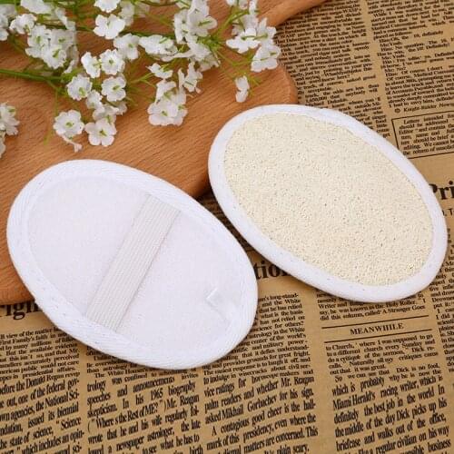 200pcs Natural Loofah Scrubber Remove Dead Skin Pad Sponge Home Cleaning Tool Body Bathing Massage Tools 8*12cm W0083