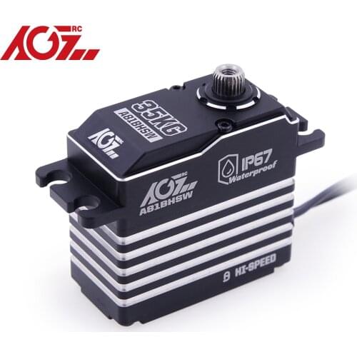 AGFRC A81BHSW 0.075sec High Speed High Torque 35KG Programmable Waterproof Brushless Steering Servo For 1/8 1/10 RC Models