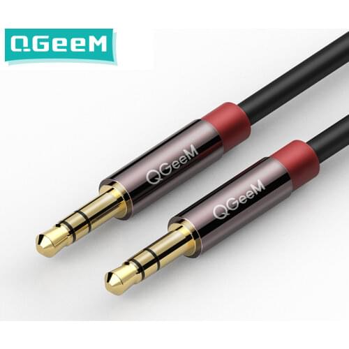 QGEEM AUX cable for car iPhone male to male stereo audio cable 3.5 jack to jack 3.5 AUX car cable for headphone beat speaker